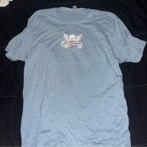 Love creamery Duluth ice cream Next level Light Blue Graphic Tee